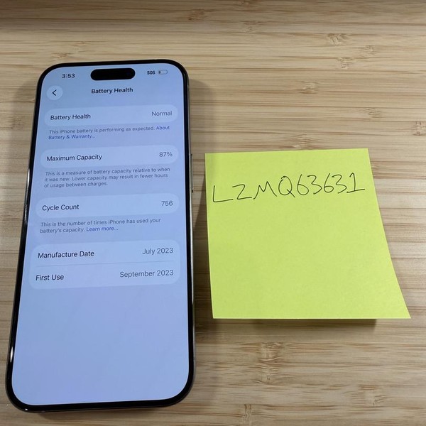 Apple iPhone 15 Pro - Unlocked, 128 GB, Natural, A2848