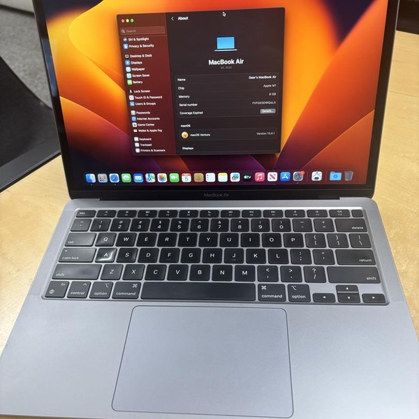 MacBook Air 2020 - 13 inch - Apple M1, Gray, 512 GB, 8 GB