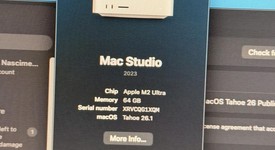 Good
													Mac Studio 2023 - Apple M2 Ultra, 1 TB, 64 GB, 60 Core GPU, photo 1 of 9