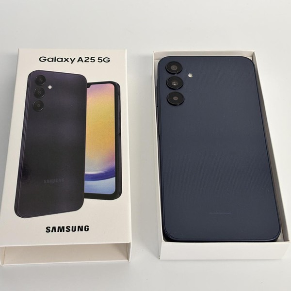 Samsung Galaxy A25 5G - TracFone, Black & Blue, 128 GB, 6 GB