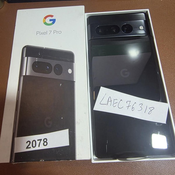Google Pixel 7 Pro - Unlocked, 128 GB, Obsidian, 12 GB, GE2AE