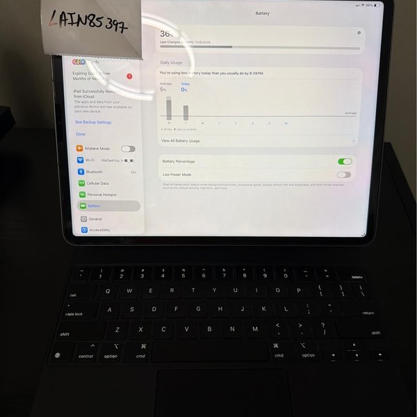 Apple iPad Pro 12.9 inch 6th Gen 2022 - Verizon, 128 GB, Gray