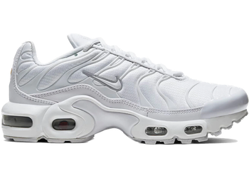 Nike Air Max Plus White Metallic Silver (GS) for sale
