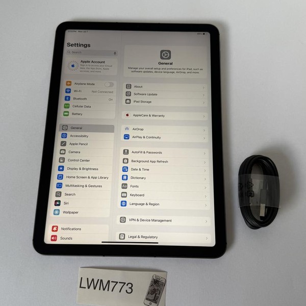 Apple iPad Air 4th Gen - Unlocked, 64 GB, Gray, A2324