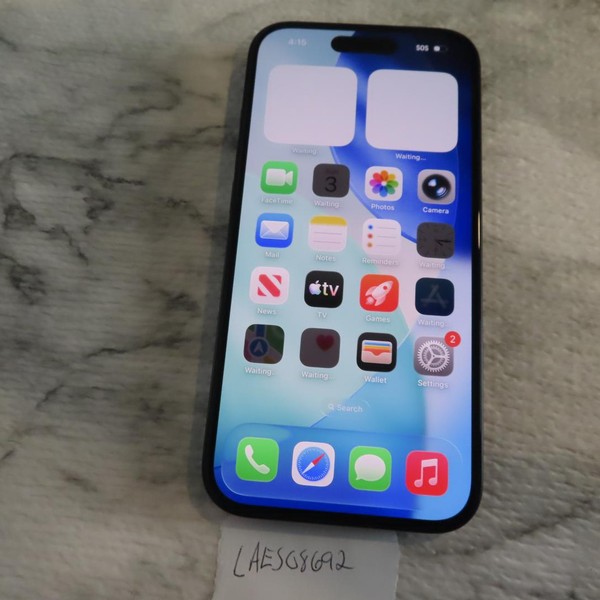 Apple iPhone 15 - Unlocked, 128 GB, Black, A2846