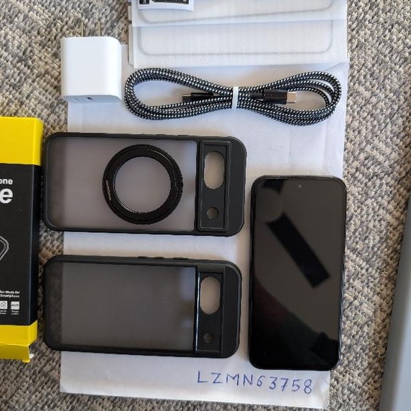 Google Pixel 8a - Unlocked, 128 GB, Obsidian, 8 GB, GKV4X, Sub-6 5G