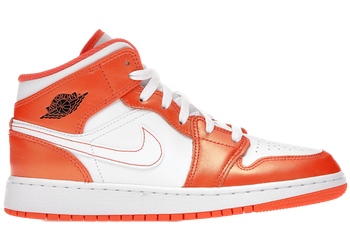 Jordan 1 Mid Metallic Orange (GS) for sale