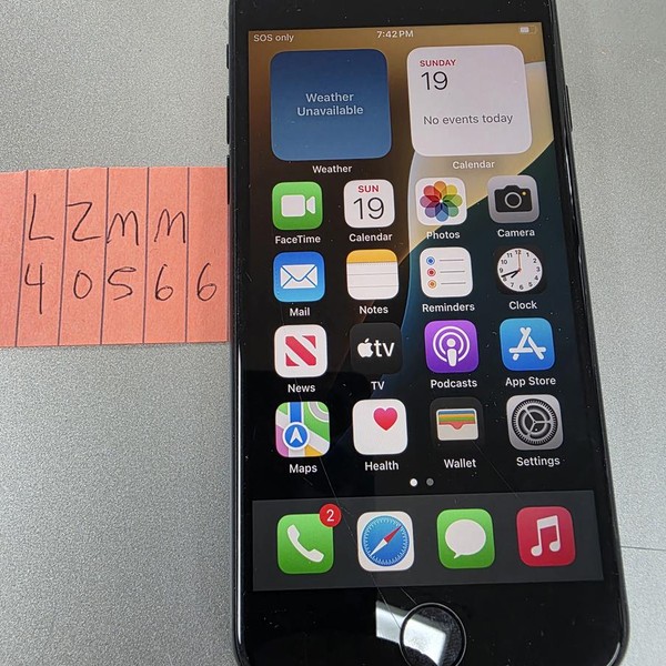 Apple iPhone SE 3rd Gen 2022 - Unlocked, 128 GB, Midnight, A2595