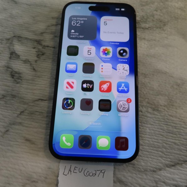 Apple iPhone 15 - Unlocked, 128 GB, Black, A2846