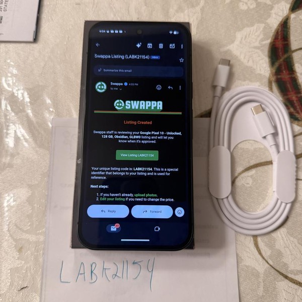 Google Pixel 10 - Unlocked, 128 GB, Obsidian, GLBW0