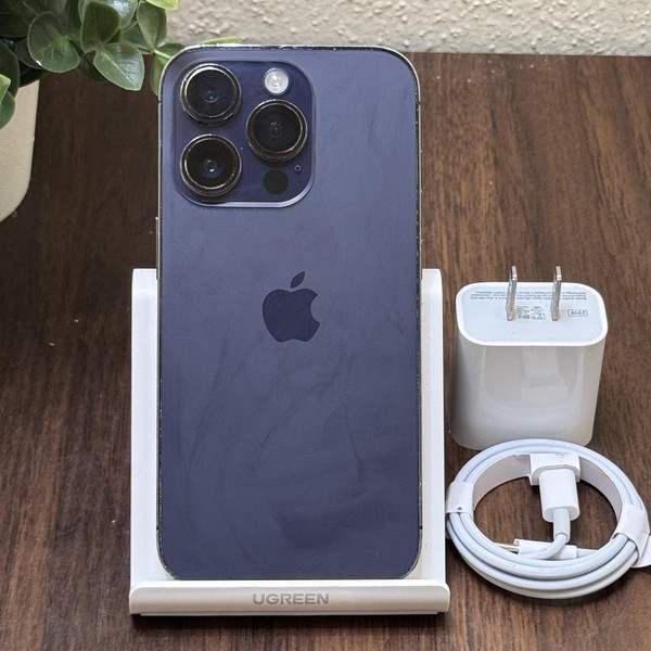 Apple iPhone 14 Pro - Unlocked, 256 GB, Purple, A2650