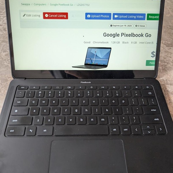 Google Pixelbook Go - 128 GB, Black, 8 GB, Intel Core i5