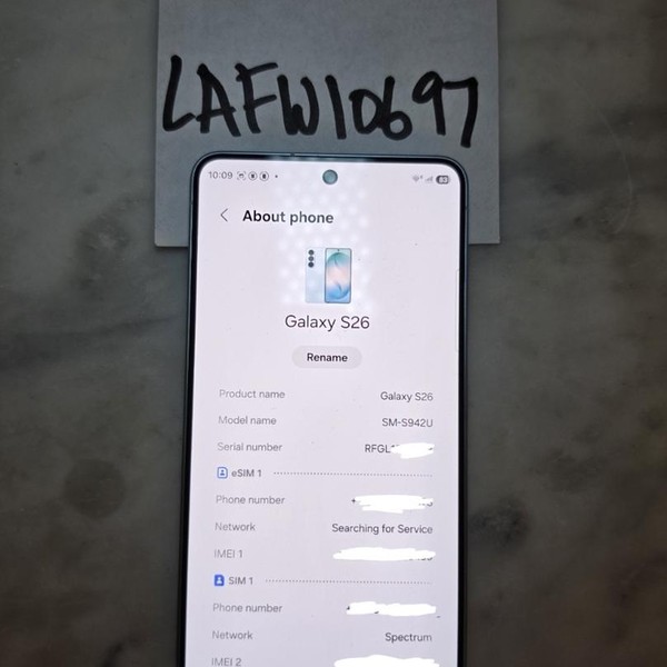 Samsung Galaxy S26 - Spectrum, 256 GB, Sky Blue, 12 GB, SM-S942U