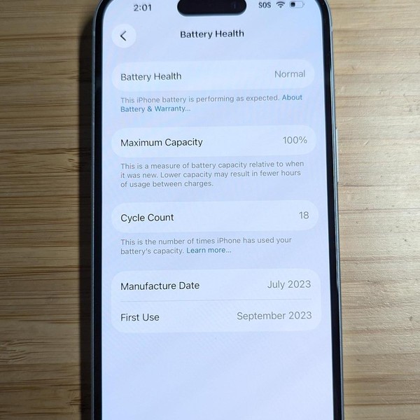 Apple iPhone 15 - Unlocked, 128 GB, Blue, A2846