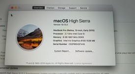 Good
													MacBook Pro 2015 (Retina) - 13" - Silver, 256 GB, 8 GB, photo 2 of 27