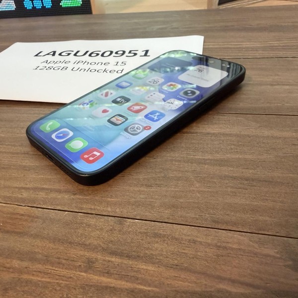 Apple iPhone 15 - Unlocked, 128 GB, Black, A2846