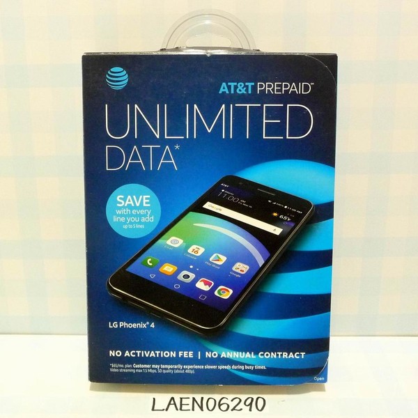 LG Phoenix 4 - AT&T, 16 GB, Gray, 2 GB, Prepaid