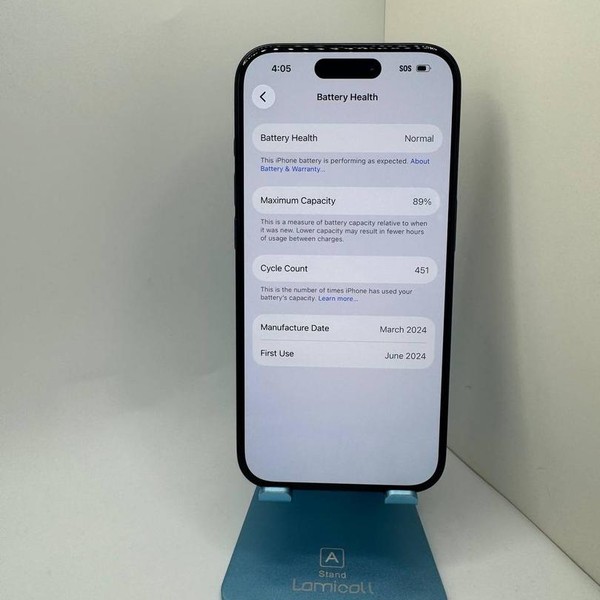 Apple iPhone 15 Pro - Unlocked, 256 GB, Blue, A2848
