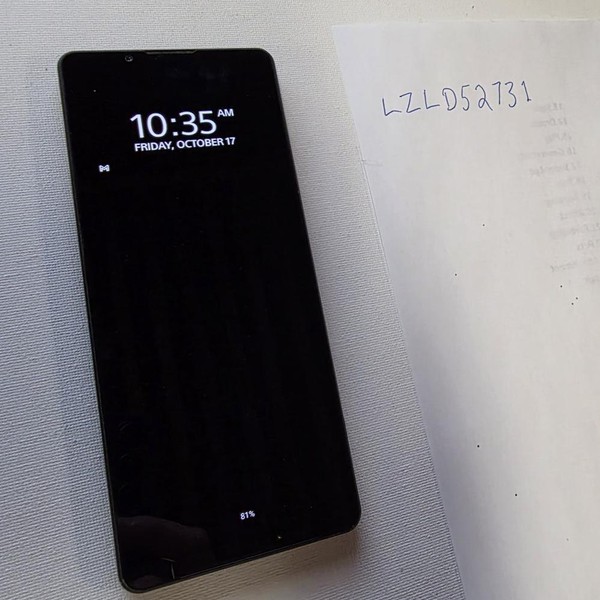 Sony Xperia 1 V - Unlocked, 256 GB, Black, 12 GB