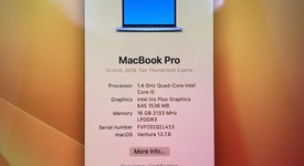 Good
													MacBook Pro 2019 - 13" - I5, Silver, 256 GB, 8 GB, photo 2 of 15