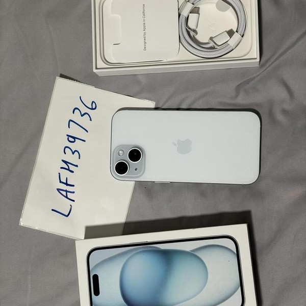 Apple iPhone 15 - Unlocked, 128 GB, Blue, A2846
