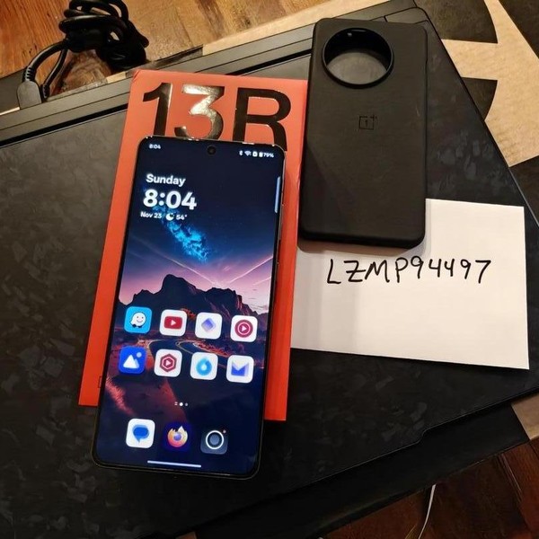 OnePlus 13R - Unlocked, 256 GB, Nebula Noir, 12 GB