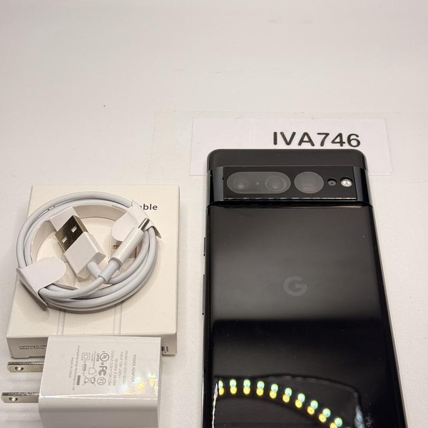 Google Pixel 7 Pro - Unlocked, 128 GB, Obsidian, 12 GB, GE2AE