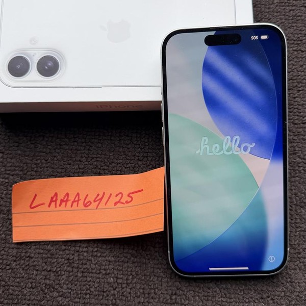 Apple iPhone 16 - Unlocked, 256 GB, White, A3081