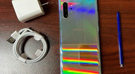 Good
													Samsung Galaxy Note 10 Plus - Unlocked, Aura Glow, 256 GB, 12 GB, SM-N975U1, photo 1 of 3