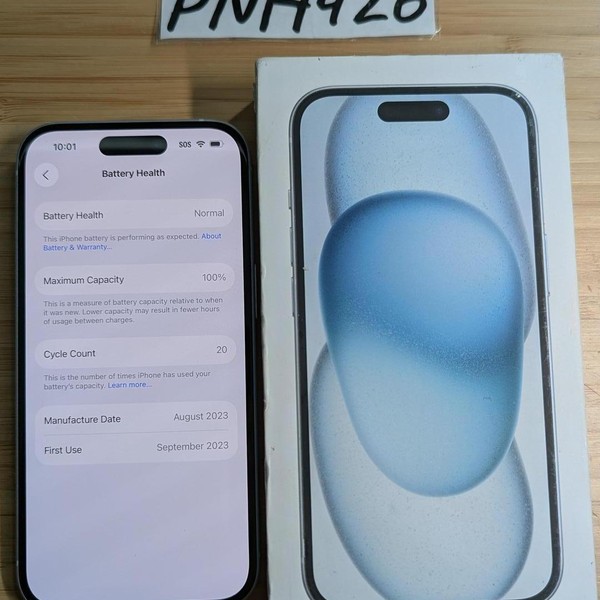 Apple iPhone 15 - Unlocked, 128 GB, Blue, A2846