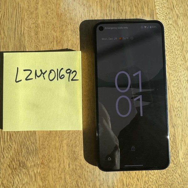 Google Pixel 5 - Unlocked, 128 GB, Black, 8 GB, GD1YQ