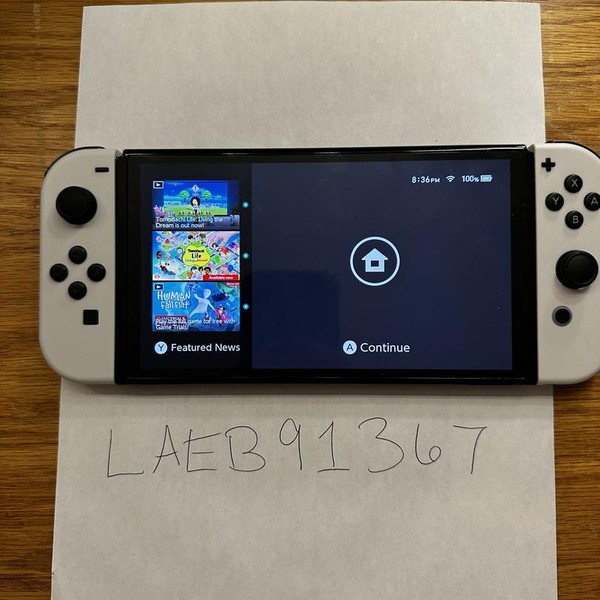 Nintendo Switch - OLED - 64 GB, White