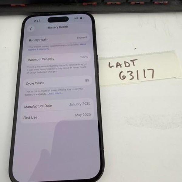 Apple iPhone 16 - Unlocked, 128 GB, Black, A3081