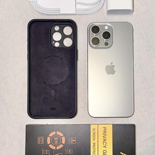 Apple iPhone 15 Pro Max - Unlocked, 256 GB, Natural, A2849