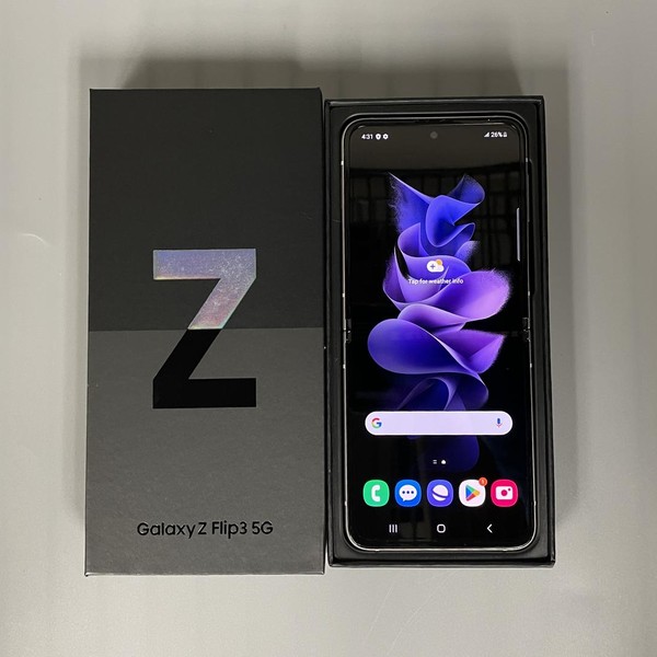 Samsung Galaxy Z Flip3 5G - AT&T, 256 GB, Cream, 8 GB, SM-F711U