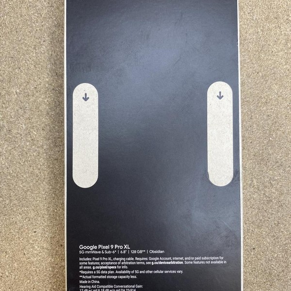 Google Pixel 9 Pro XL - Unlocked, 128 GB, Obsidian, 16 GB, GGX8B