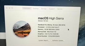 Good
													MacBook Pro 2015 (Retina) - 15" - Silver, 256 GB, 16 GB, photo 1 of 4