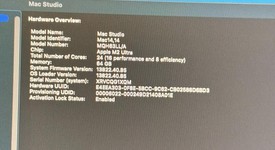 Good
													Mac Studio 2023 - Apple M2 Ultra, 1 TB, 64 GB, 60 Core GPU, photo 2 of 9