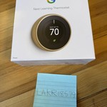 New Nest Learning Thermostat (3rd Gen) - Brass