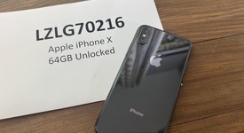 Good
													Apple iPhone X - Unlocked, Gray, 64 GB, A1865, photo 2 of 5