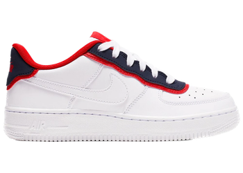 Nike Air Force 1 Low Double Layer White Obsidian Red (GS) for sale