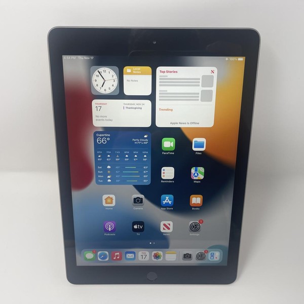 Apple iPad 6th Gen - Wi-Fi, Gray, 128 GB, A1893