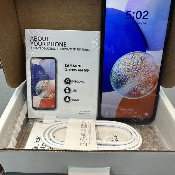 Samsung Galaxy A14 5G - Unlocked, 64 GB, Black, 4 GB