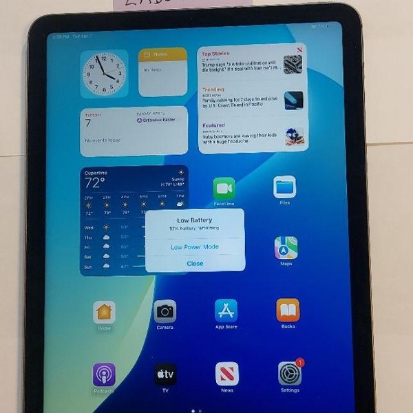 Apple iPad Air 4th Gen - Unlocked, 64 GB, Gray, A2324