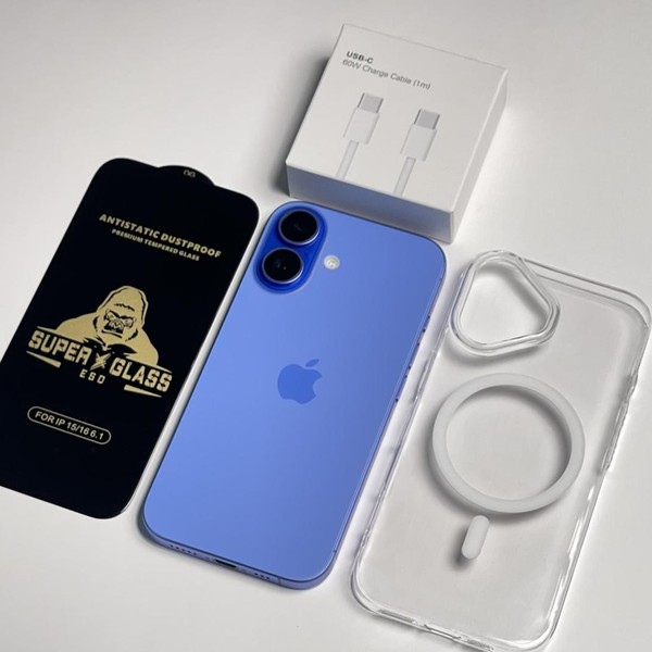 Apple iPhone 16 - Unlocked, 128 GB, Ultramarine, A3081