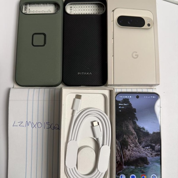 Google Pixel 9 Pro XL - Unlocked, 256 GB, Porcelain, 16 GB, GGX8B