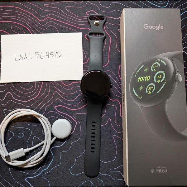 Google Pixel Watch 3 - Wi-Fi, Black, 45mm, Wi-Fi