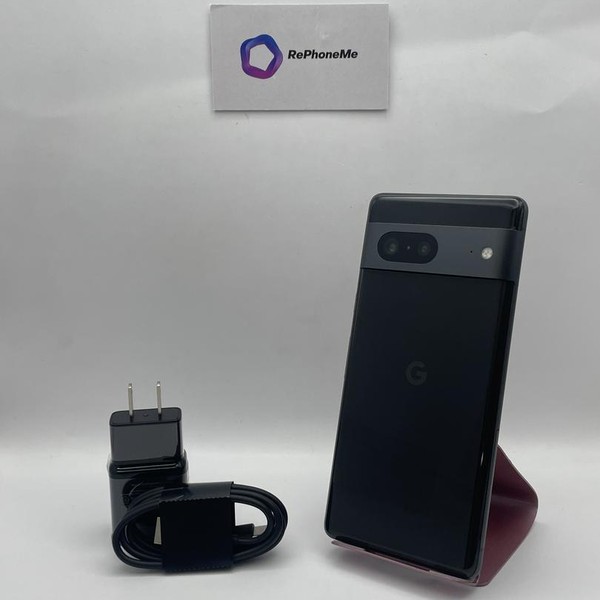 Google Pixel 7 - Unlocked, 128 GB, Obsidian, 8 GB, GVU6C, Sub-6 5G