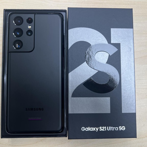 Samsung Galaxy S21 Ultra 5G - Unlocked, 256 GB, Black, 12 GB, SM-G998U1