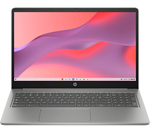 HP Full HD Chromebook 15.6 inch - 128 GB, Silver, 8 GB, Intel Core i3